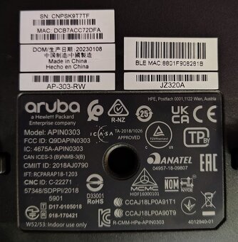 Wifi ARUBA AP-303-RW (JZ320A) 2 kusy - 2