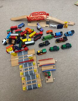 Sety dřevěné - vláčkodráhy/koleje mašinky - 2