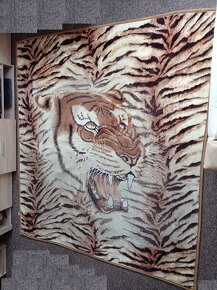 velká deka / přehoz s motivem tygra - 2