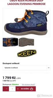 Nové KEEN barefoot zimní boty do -20 st. PC 1800 kč - 2