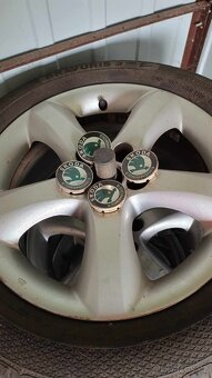 ALU KOMPLET KOLA ORIGINÁL ŠKODA 195/55 R - 2