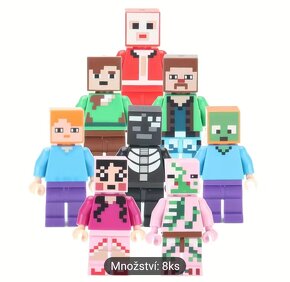 MINECRAFT 8 kusů NOVÝCH lego figurek - 2