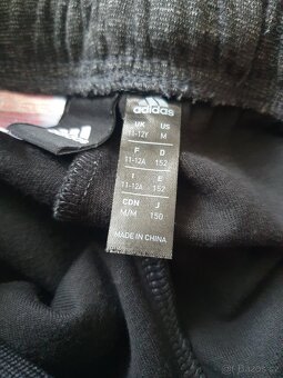 Tepláky Adidas, trička, kraťasy vel 152 - 2