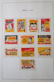 Zápalkové nálepky Slovensko 1959 - 1960 - 2