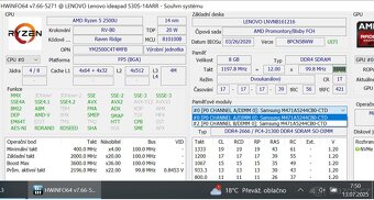 2×4GB DDR4 RAM Samsung SODIMM (celkem 8GB) - 2