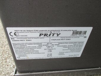 Prodám krbová kamna s výměníkem - 2