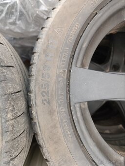 Prodám ALU disky R17 Dezent se zimními pneumatikami 225/50 - 2
