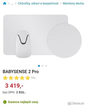 Monitor dechu BabySense 2 Pro nejlepší na trhu - 2