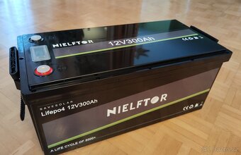 Lithiová baterie 12V - LiFePO4 - 300Ah, BMS s bluetooth - 2