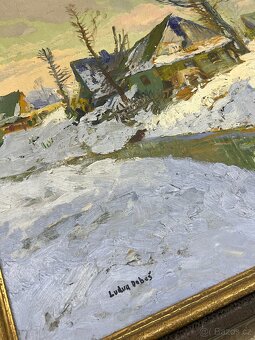 Ludvík Dobeš – Zimní krajina | Olej na plátně | Signováno | - 2