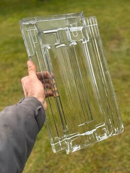 Dvoufalcová skleněnná taška - 2