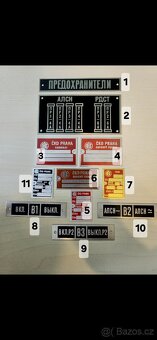 Sběratelské štítky ČKD PRAHA a průmyslové technické cedulky - 2