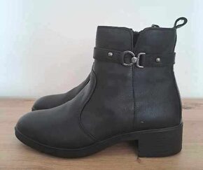 Dámské elegantní kozačky se zipem z boku, vel. 37 - 2
