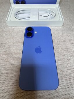 NOVÝ apple iPhone 16 128Gb modrý sim ZÁRUKA komplet balení - 2