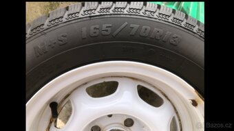 Převařené disky r13 4x100 pneu 165/70r13 - 2
