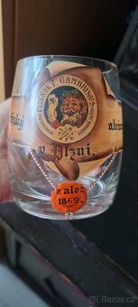 Staré pivní sklo Gambrinus 1/4L - 2