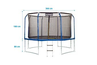 Trampolína Marimex 366 cm + síť + schůdky - 2