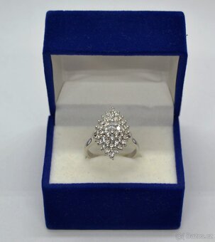 Zlatý prsten osazený brilianty 1.46 ct - 2