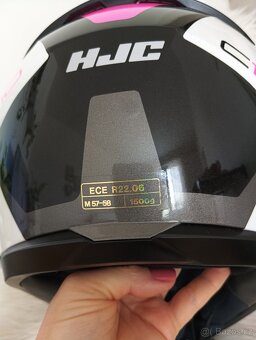 Integrální přilba na motorku HJC C10 Tins MC8 černo-šedo-růž - 2