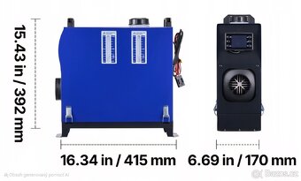 Nezávislé naftové topení 12V/24V 8kw - NOVÉ - 2