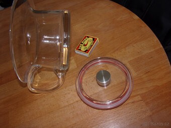 starý designový nočník skleněný malý - 2