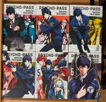 Manga Psycho-pass 1-6 komplet - 2
