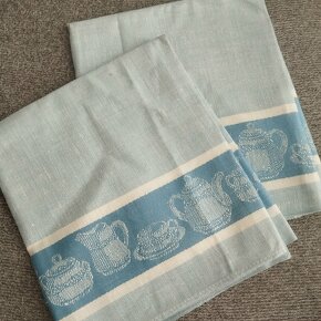 Retro lněná utěrka - 2