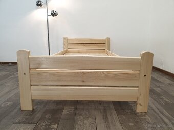 Postel z masivu 80x200 s roštem - 2