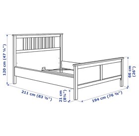 IKEA Hemnes postel | rám | černý - 2
