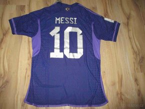 futbalový dres Argentína - MS 2022 Messi vonkajší - 2