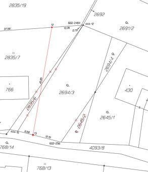 Prodám stavební pozemek Horní Sloupnice 1092m2 se studnou - 2