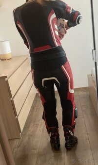 Dámská dvoudílná kožená motokombinéza PSI (bunda a kalhoty) - 2