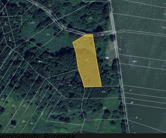 Nabídka pozemku a části výpusti u rybníka Choryně (4246m2) - 2