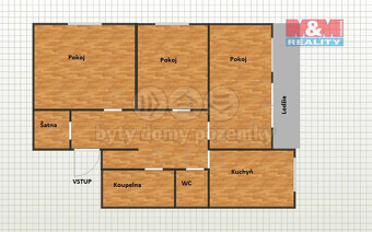 Pronájem bytu 3+1, 66 m², Ostrava - Mariánské Hory - 2