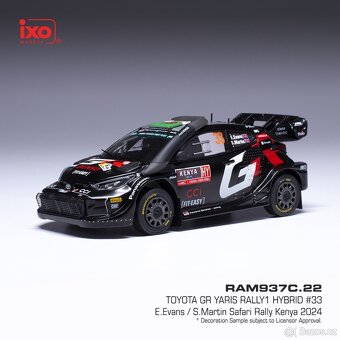 Modely Toyota GR Yaris Rally1 1:43 IXO - 2