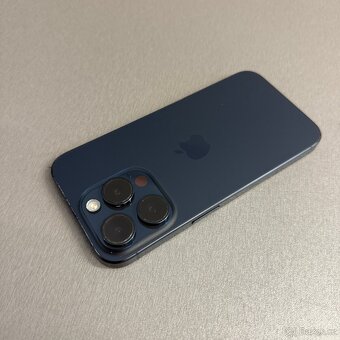 iPhone 15 Pro 128GB modrý, pěkný stav, 12 měsíců záruka - 2