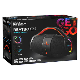 Defender reproduktor BEATBOX 24, 25W, černý, TWS, AUX/Blueto - 2