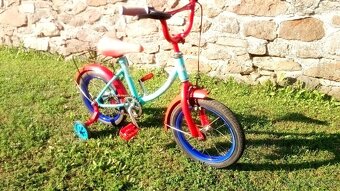 Dětské kolo s pomocnými kolečky 14" - 2