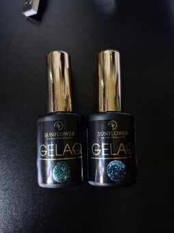 Nové - 2x gelový lak, 2x UV lampa - 2