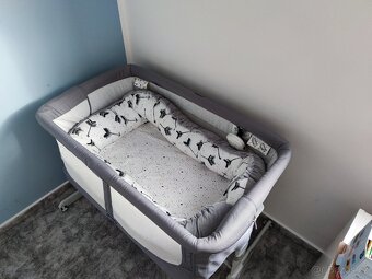 Dětská postýlka Chicco Next to me dream, šedá - 2