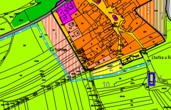 Prodej, pozemek k výstavbě, 655 m², Lhotka u Radnic - 2