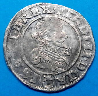 Stříbrná mince císař. Ferdinand II. Praha - 2