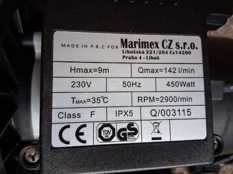 bazénové čerpadlo Marimex ProStar 6 NOVÉ - 2