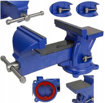 Svěrák stolní 150 mm otočný - 2