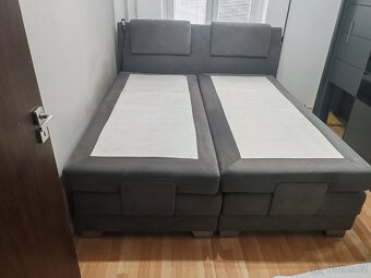 Elektrická polohovací manželská postel 180x200 - 2