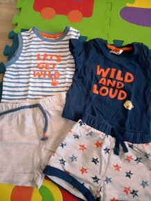 Letní overaly a sety, kraťásky, trička a body kr. r. kluk - 2
