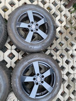 Alu kola 16” 5x112 Dezent a zimní pneu 215/60/R16 - 2