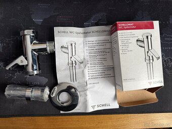 Schell Schellomat - Tlakový splachovač WC s páčkou - 2