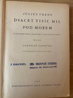 Jules Verne - Dvacet tisíc mil pod mořem - 1934 - 2