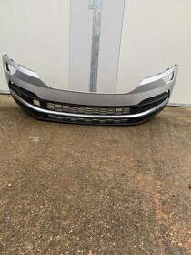 predni naraznik skoda karoq 17-22 spoiler stribrny - 2